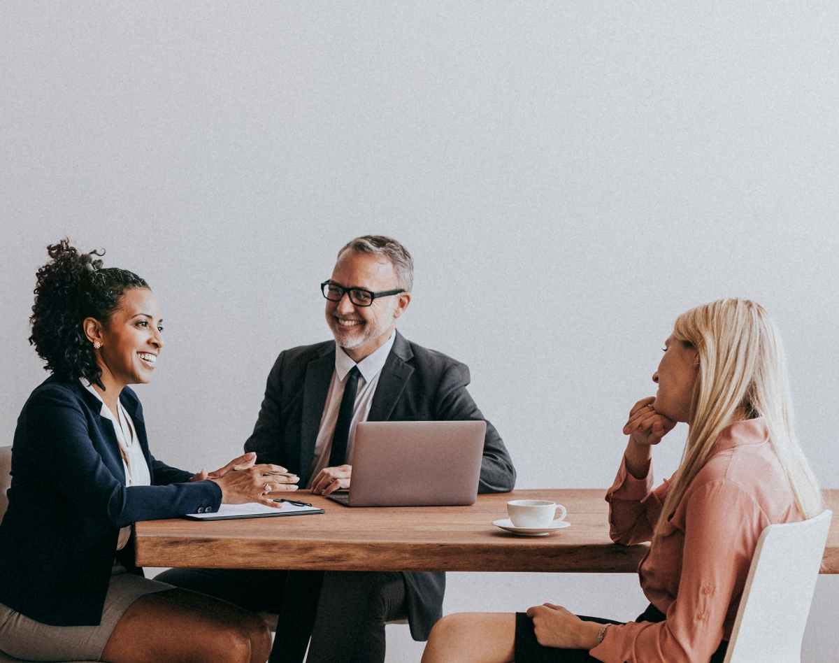 Business people brainstorming in a meeting