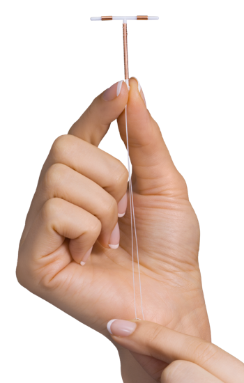 hand holding paragard